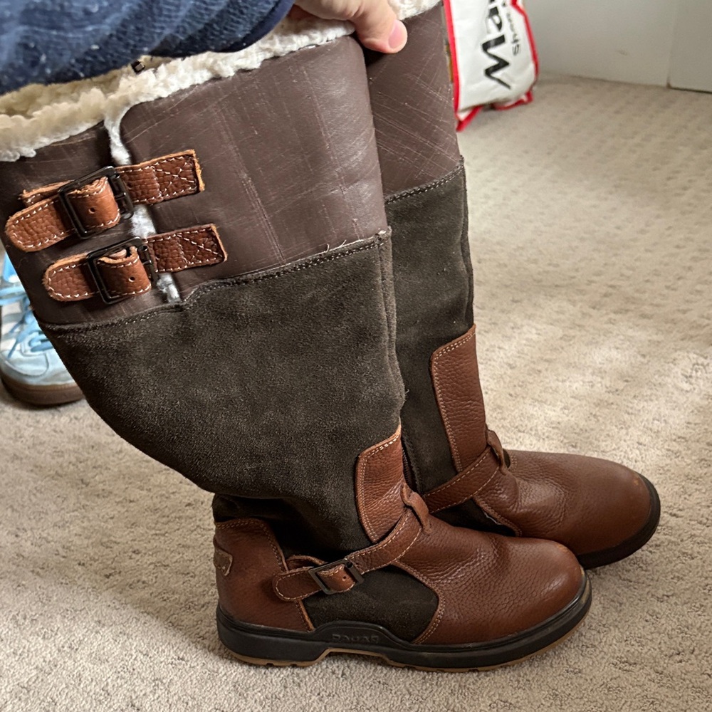 Pajar Brown and Dark Gray Women's Winter Boots